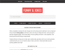 Tablet Screenshot of funnyandjokes.com